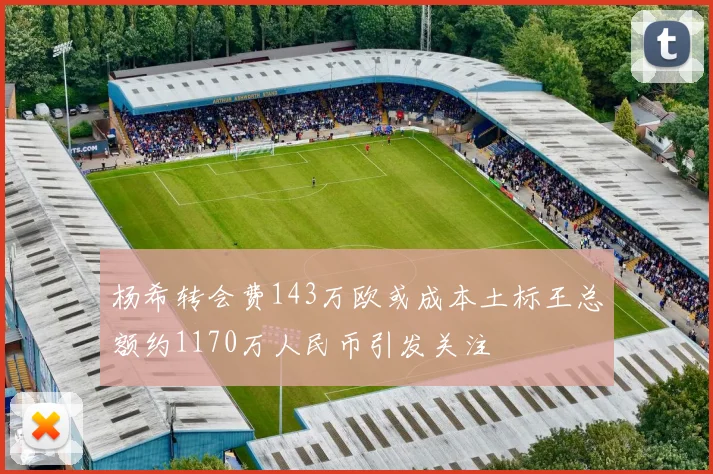杨希转会费143万欧或成本土标王总额约1170万人民币引发关注
